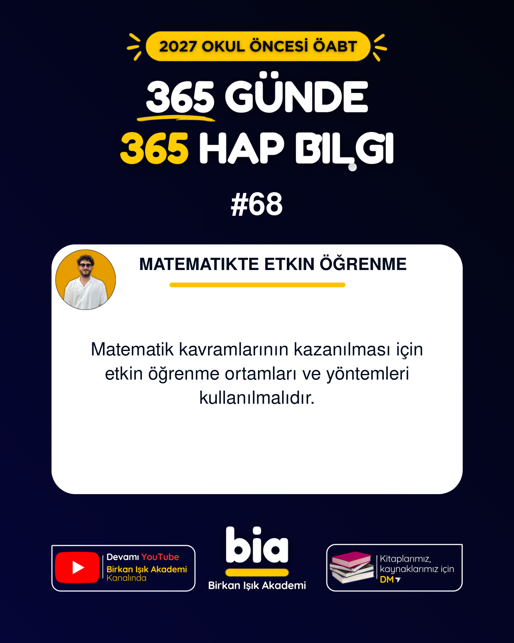 2027 Okul Öncesi ÖABT 365 Günde 365 Hap Bilgi 68. Gün - Birkan Işık Akademi